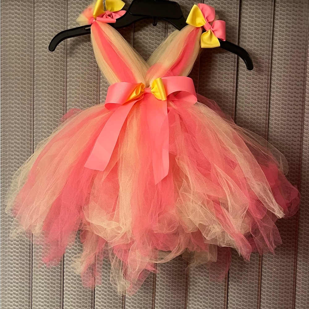 Toddler girl Multi color TuTu dress fits 12 to 18 month toddler girl